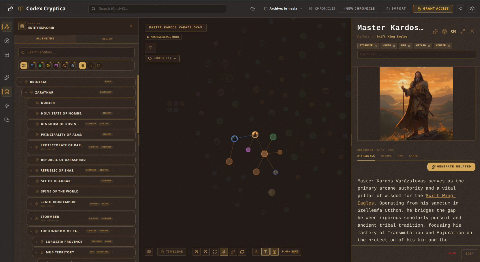 Interactive Relational Knowledge Graph